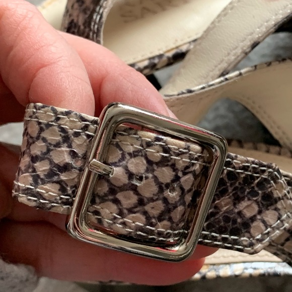 Franco Sarto snake print Slingback heels size 8 - Picture 12 of 14